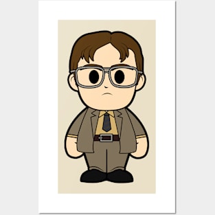 dwight schrute the office chibi Posters and Art